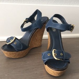 Blue Cork Wedges!